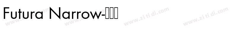 Futura Narrow字体转换